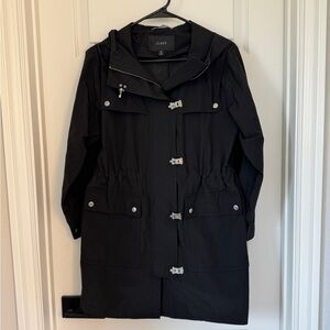 Petite J. Crew Black Raincoat for Women, Size Small